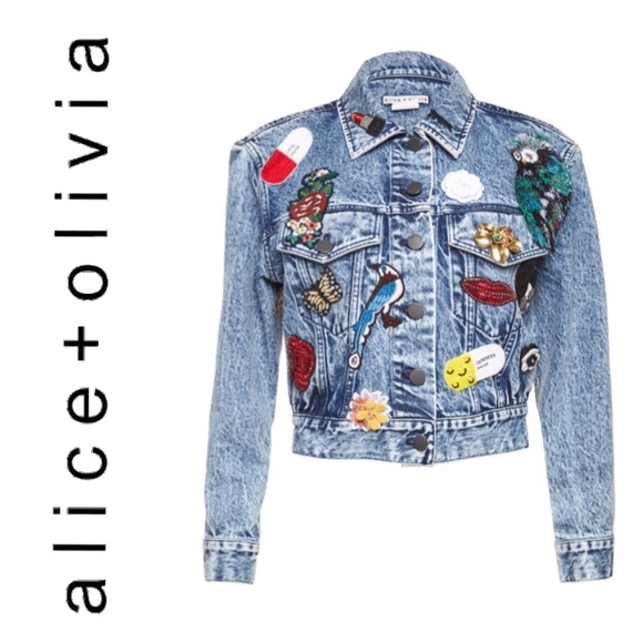 alice olivia denim jacket